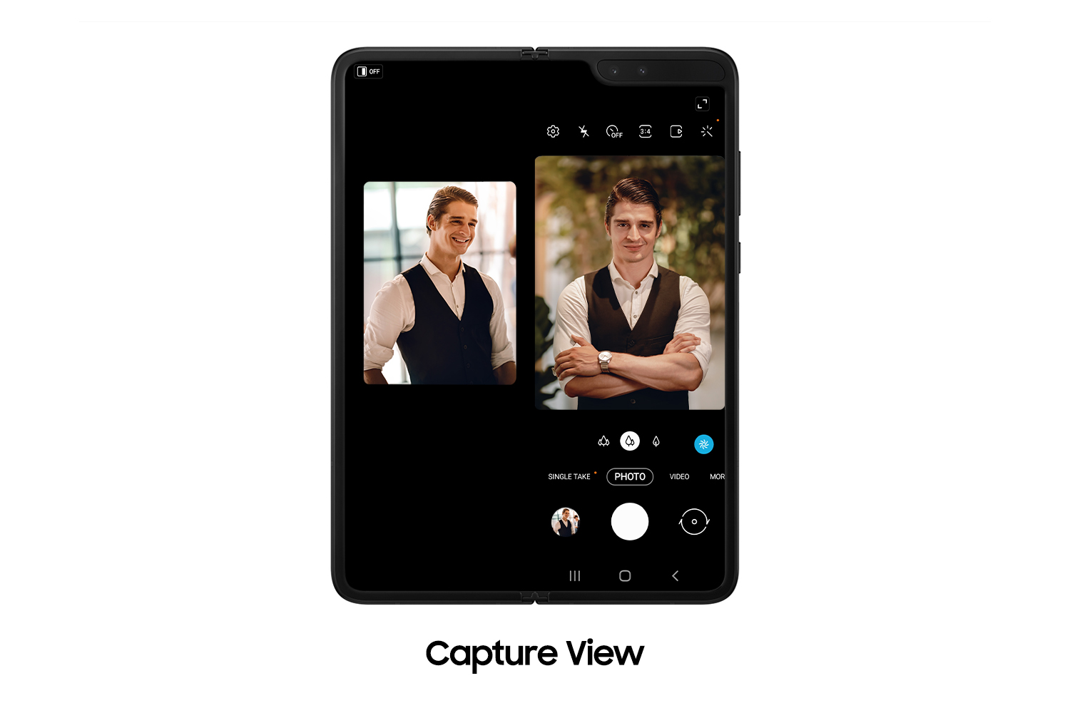 Galaxy Fold software update - Capture View