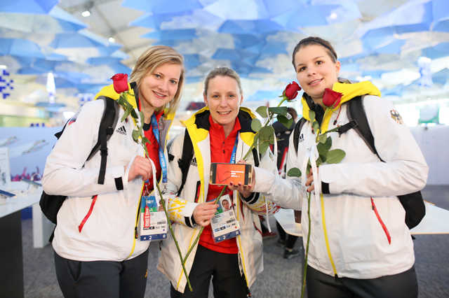 Happy Valentine's Day at the Galaxy Studio Olympic Park, in Sochi