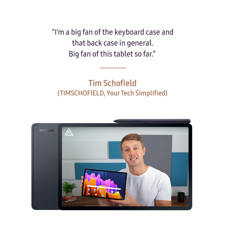 YouTuber Tim Schofield shares his thoughts on the Galaxy Tab S7 and its cases.