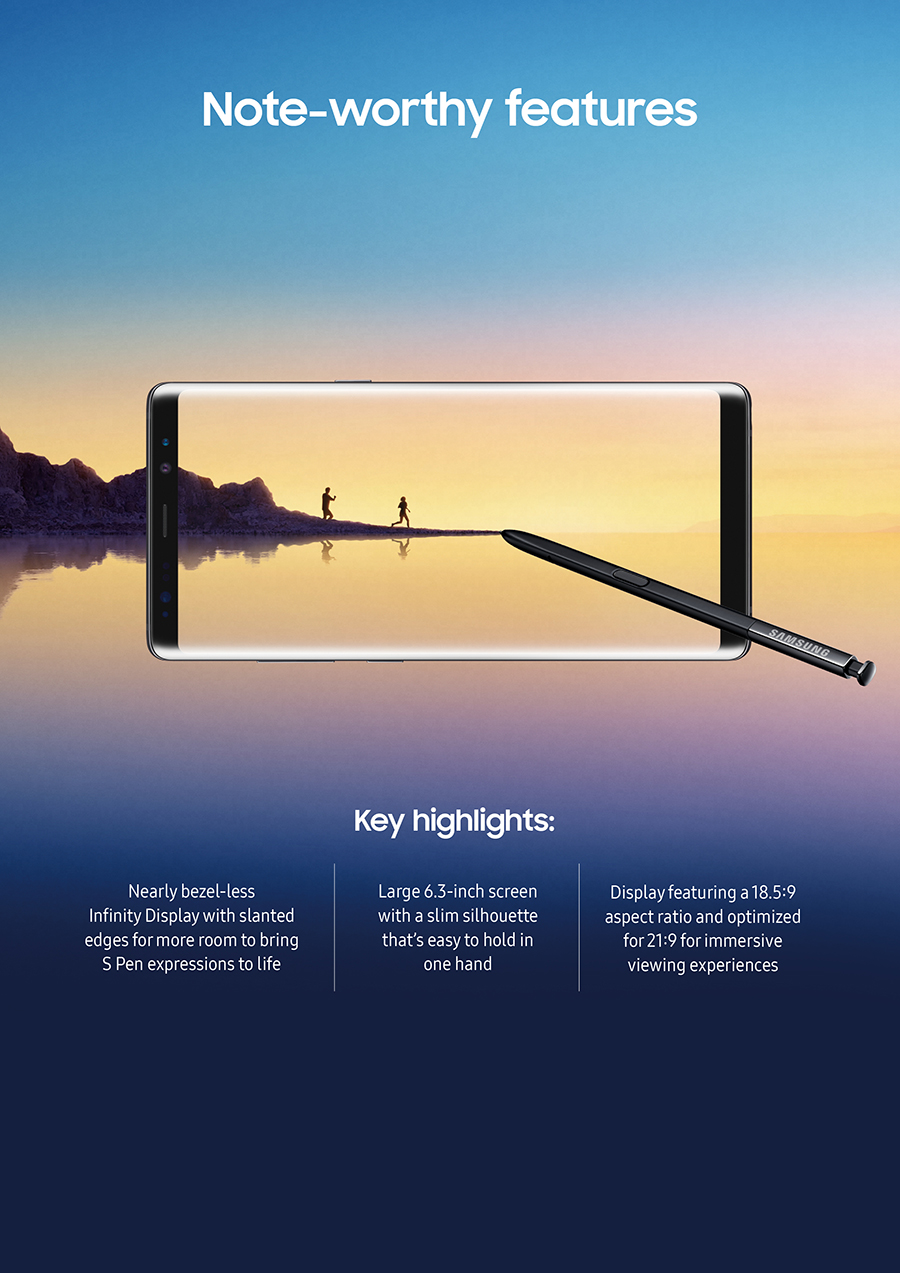 Reviewer's Guide, Galaxy Note8, Note8