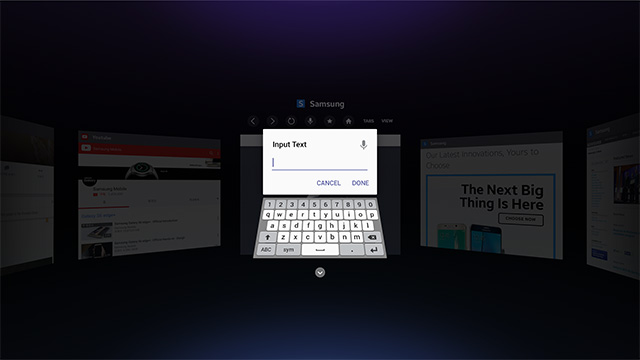 Samsung Launches Optimized Web Browser for Gear VR