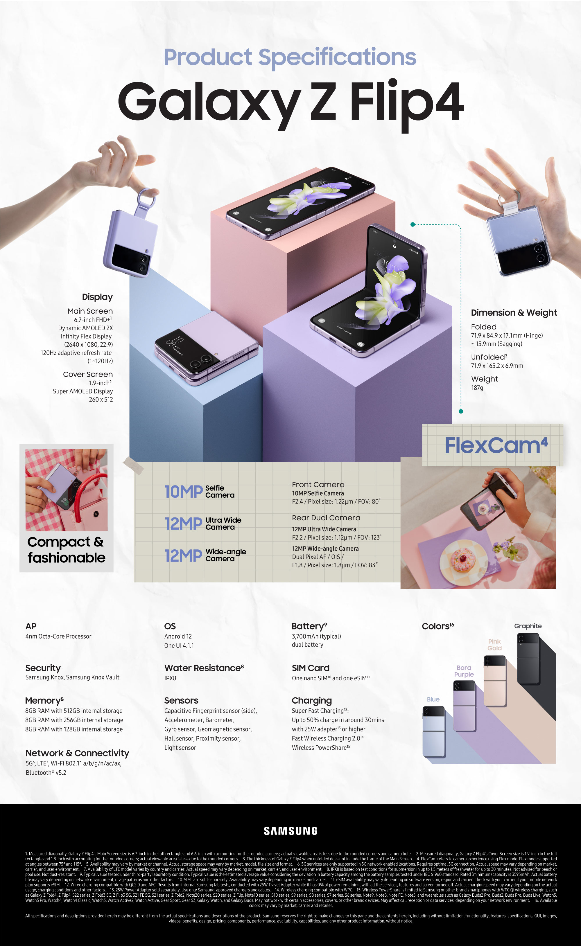 Update] Introducing Samsung Galaxy Z Flip4 and Galaxy Z Fold4: The