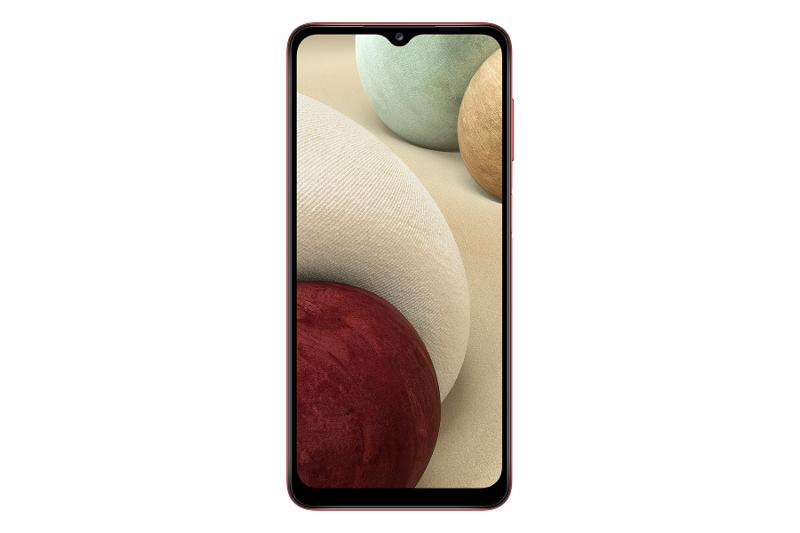Galaxy A12 – predná strana červená (Samsung Mobile Press)