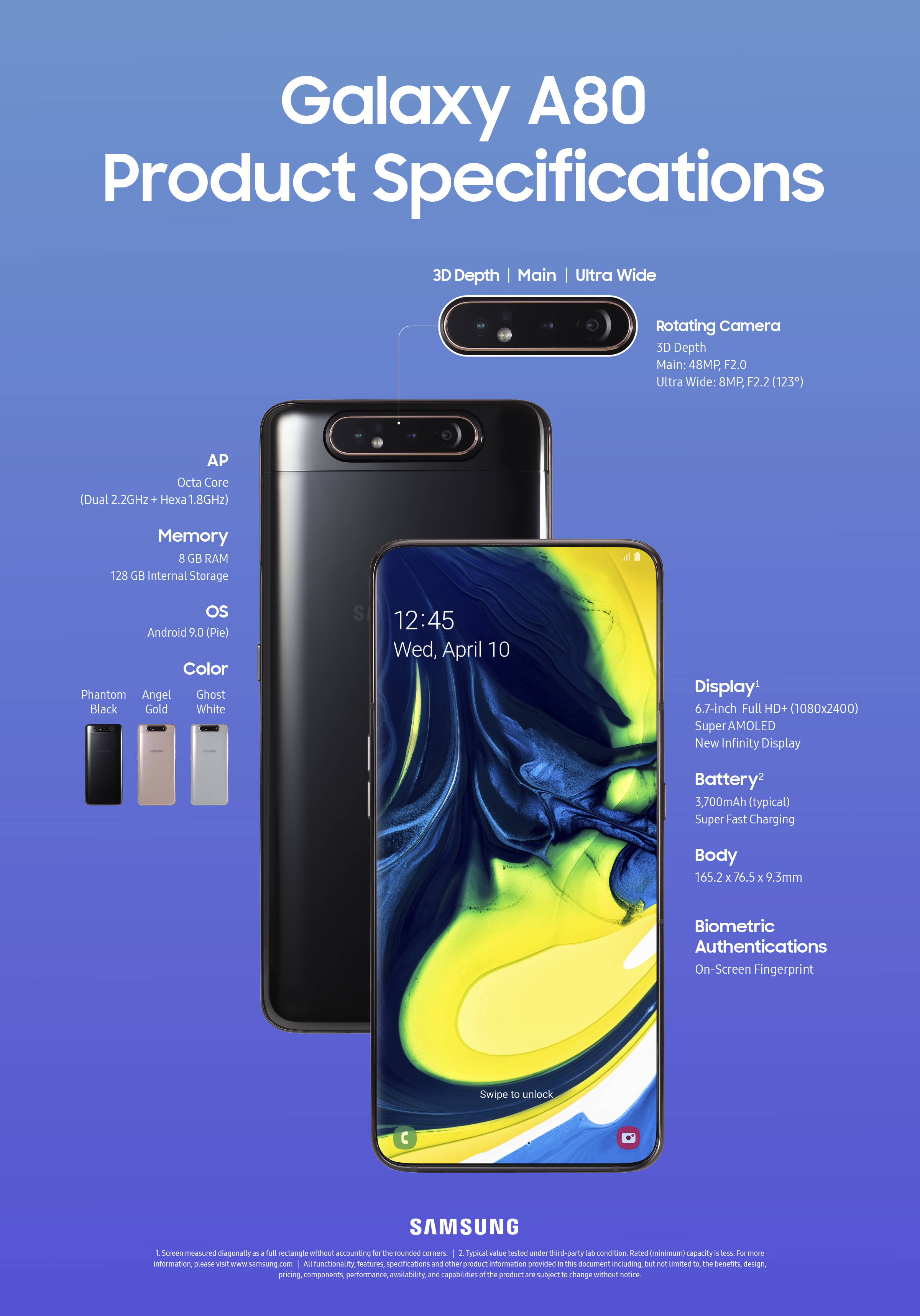 A80 samsung rose gold online