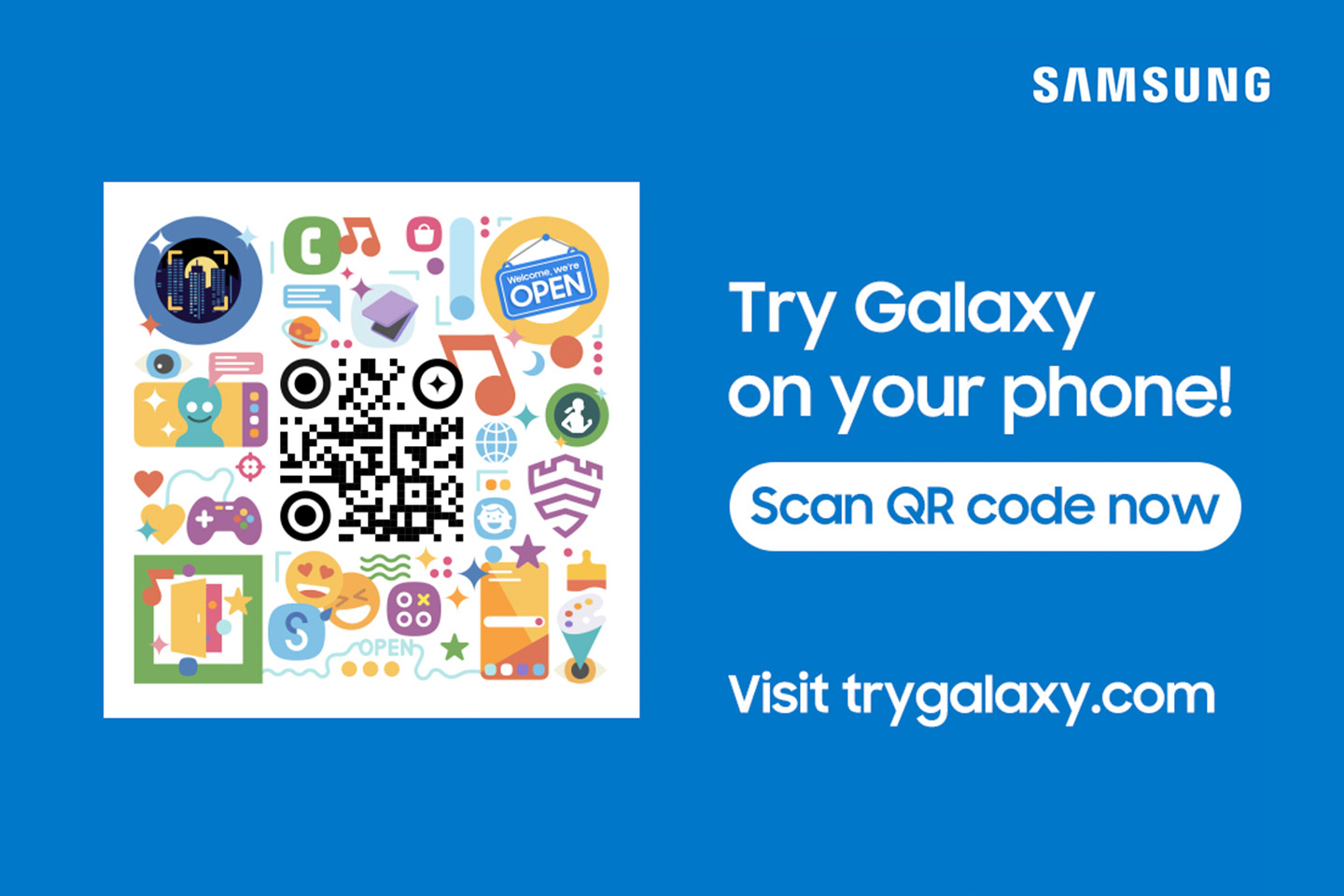 Try Galaxy App Updates and QR Code to Download