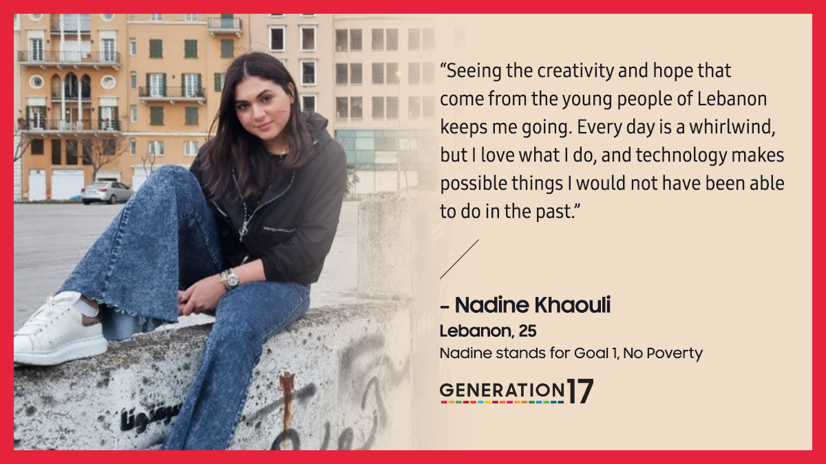 A Day in the Life of Generation17 Young Leader Nadine Khaouli