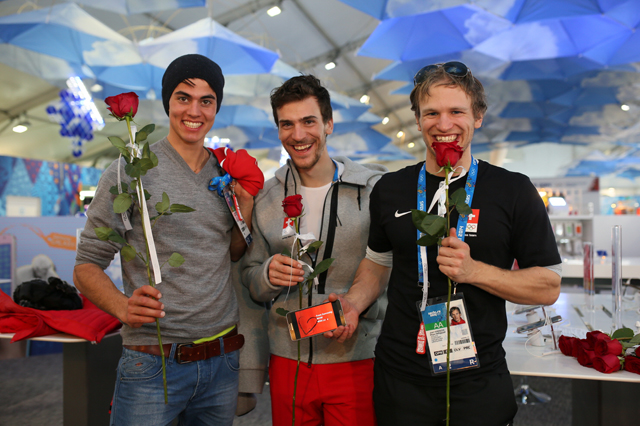 Happy Valentine's Day at the Galaxy Studio Olympic Park, in Sochi