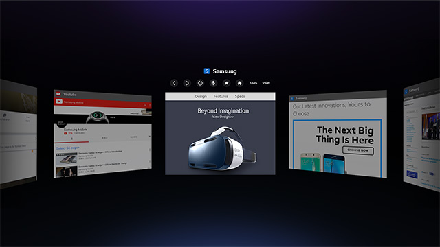 Samsung Launches Optimized Web Browser for Gear VR