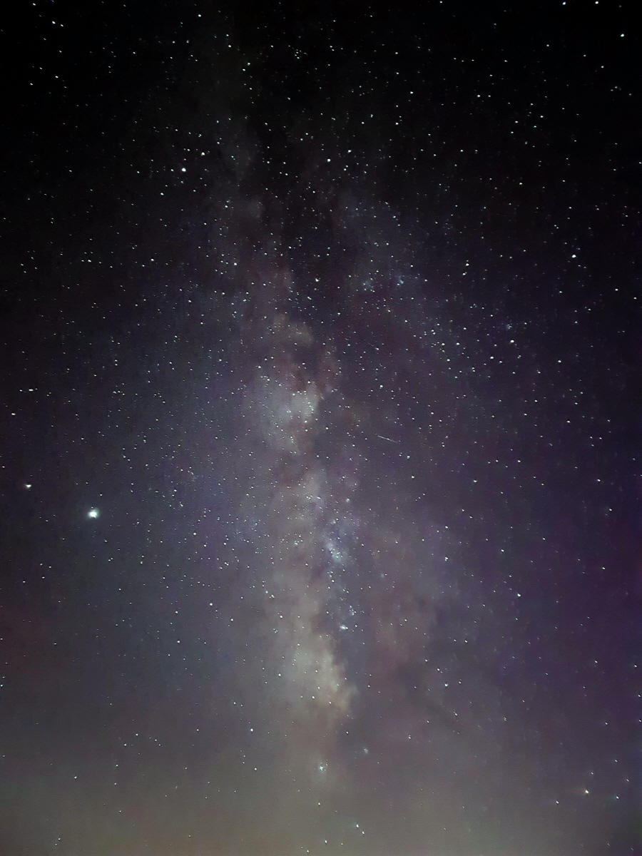 The Milky Way galaxy shot with a Galaxy S20 Ultra.