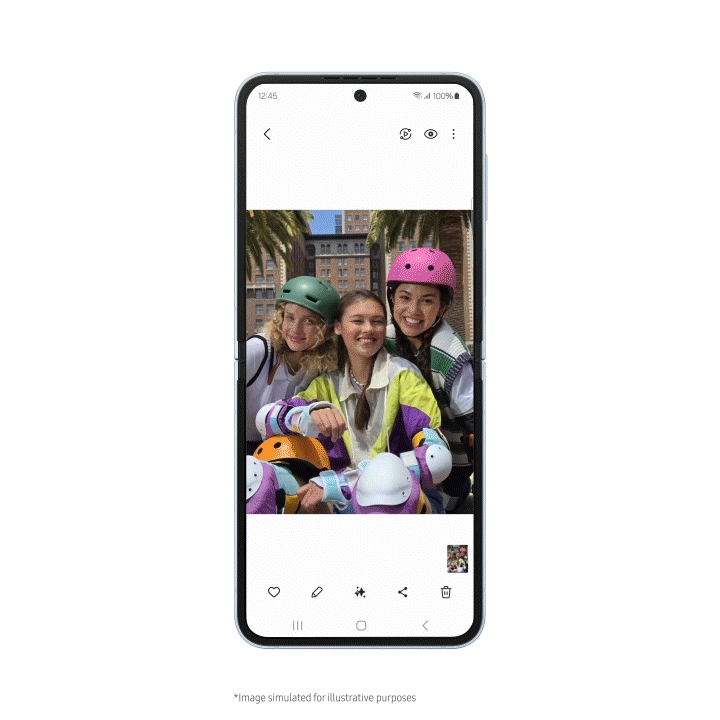 gif de [Unfolding Galaxy AI] Cómo el Galaxy Z Fold6 y Flip6 despiertan a tu creador interior