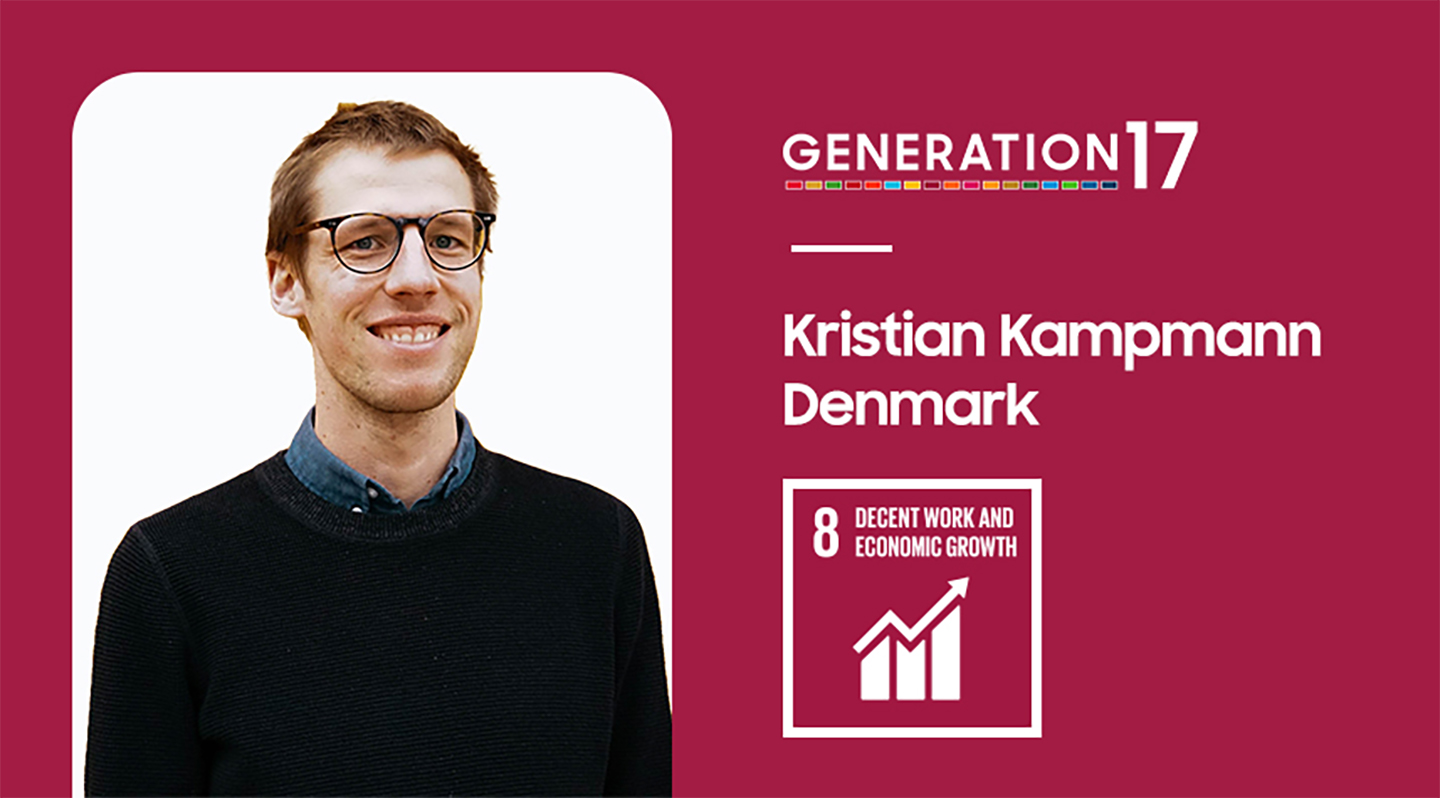 Conoce a los jóvenes líderes de la Generación 17: la historia de Kristian Kampmann