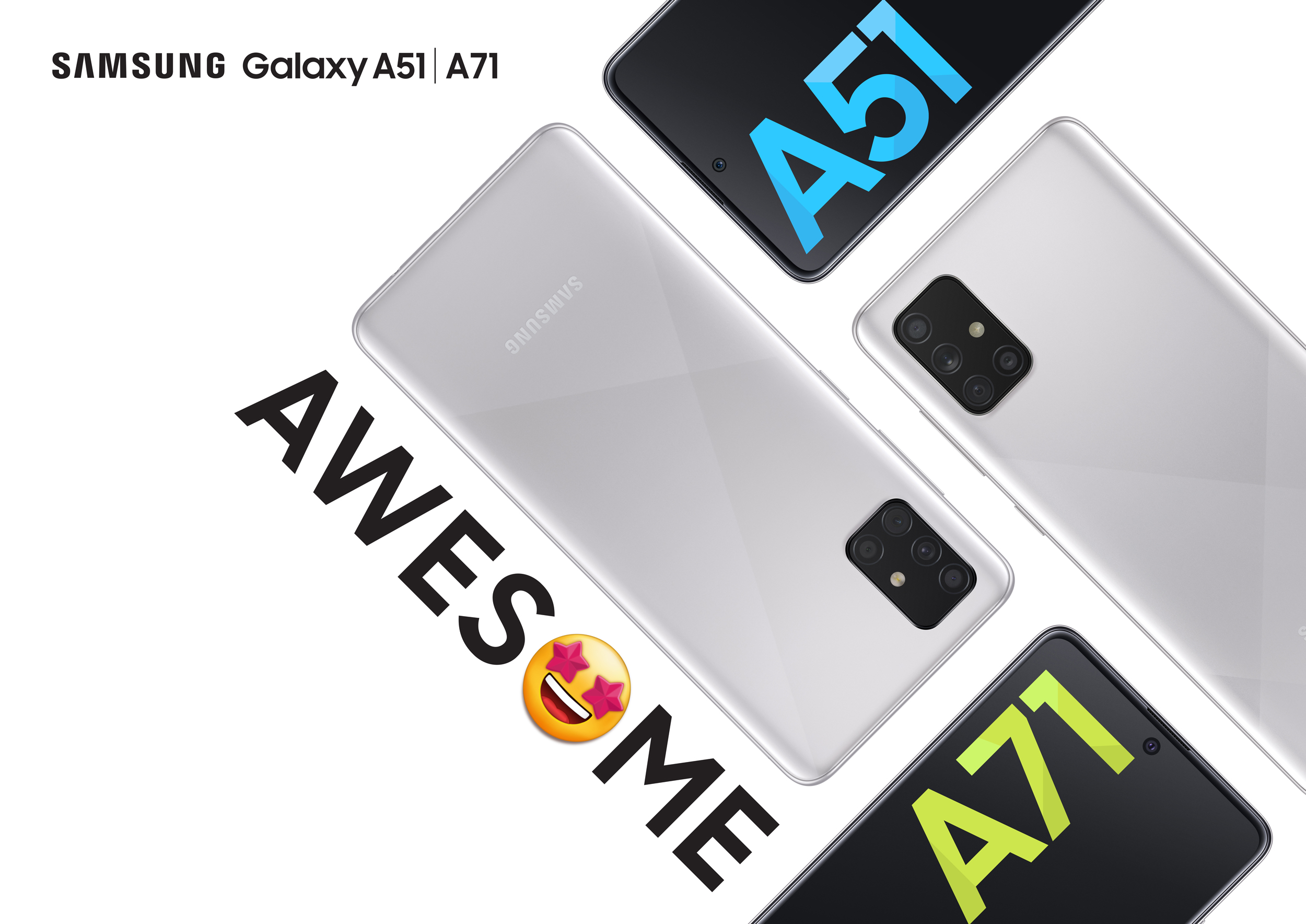 Galaxy A51/A71 silver KV