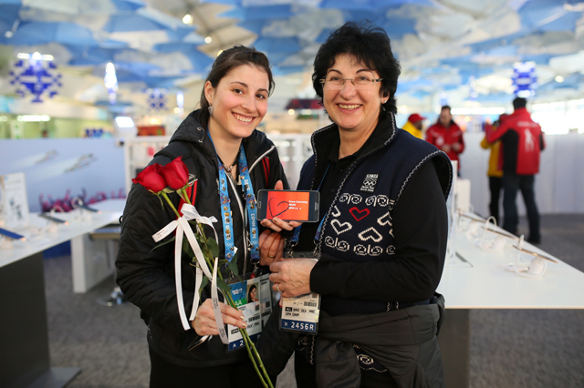 Happy Valentine's Day at the Galaxy Studio Olympic Park, in Sochi