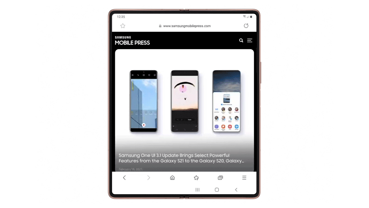 One UI 3 Brings Seamless Continuity and Intuitive Interactions to the Galaxy Z Fold2: Notification to Multi-Active Window