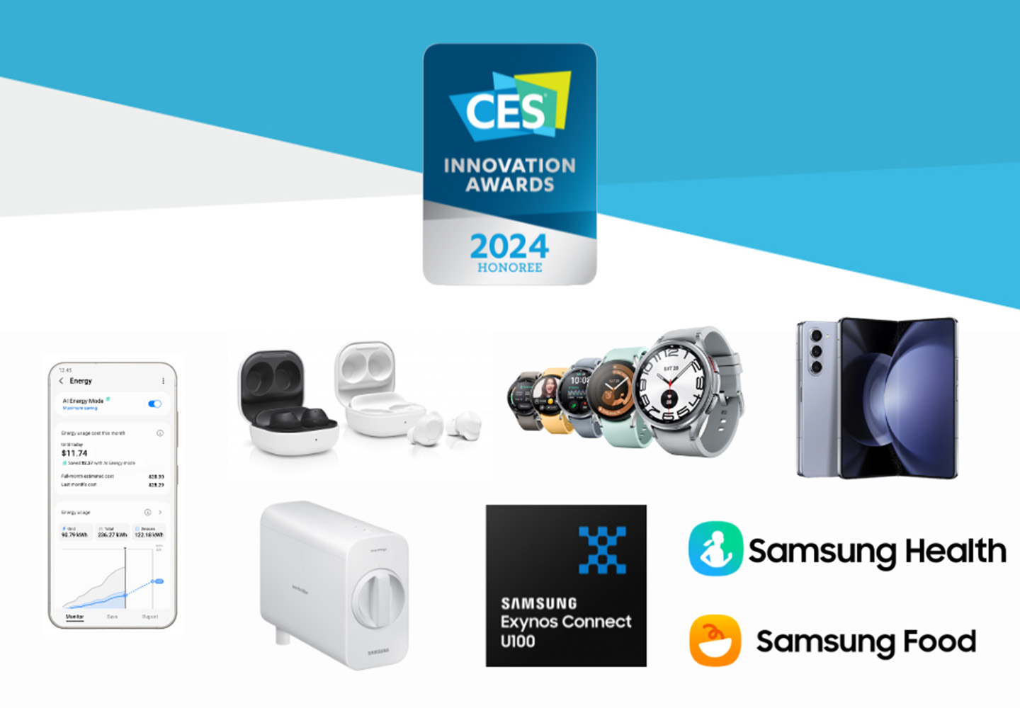 Image to illustrate Samsung recognized for reinventing the future by Consumer Technology Association
