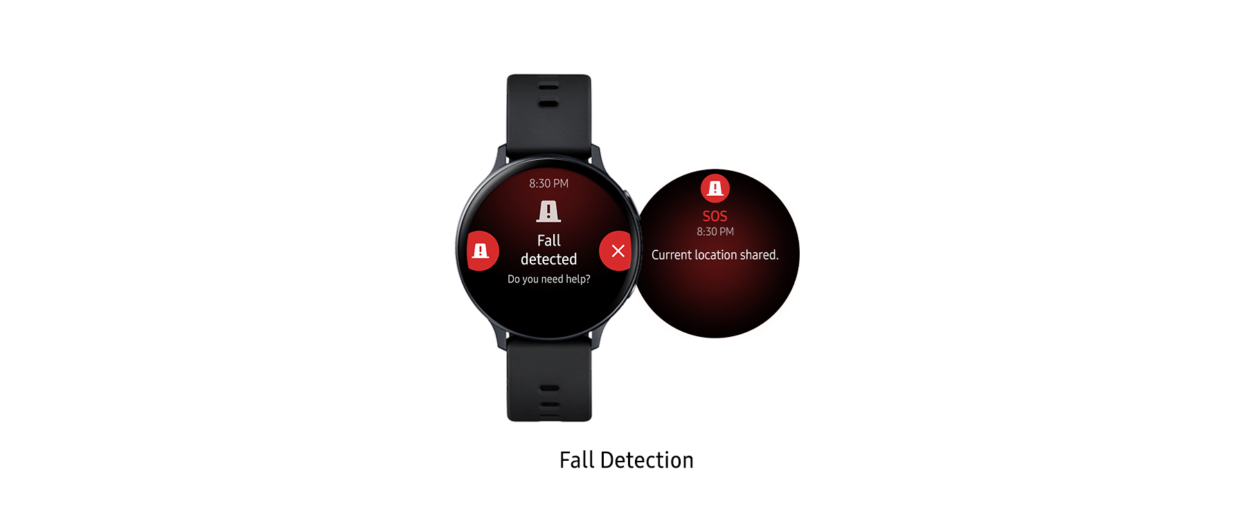 Galaxy Watch Active2's fall detection feature.