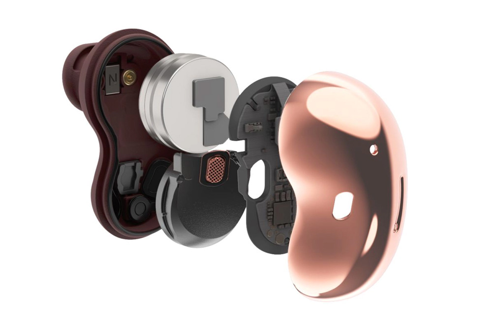 A look inside the Galaxy Buds Live wireless earbuds.