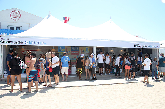 Samsung Galaxy Studio at the 2015 Vans U.S. Open of Surfing in Huntington Beach