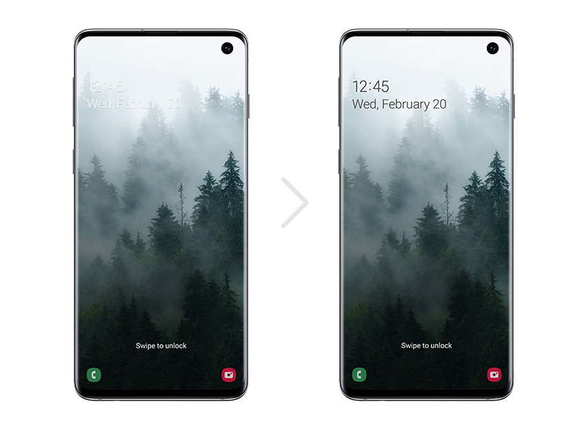 Galaxy S10 One UI_Lock Screen