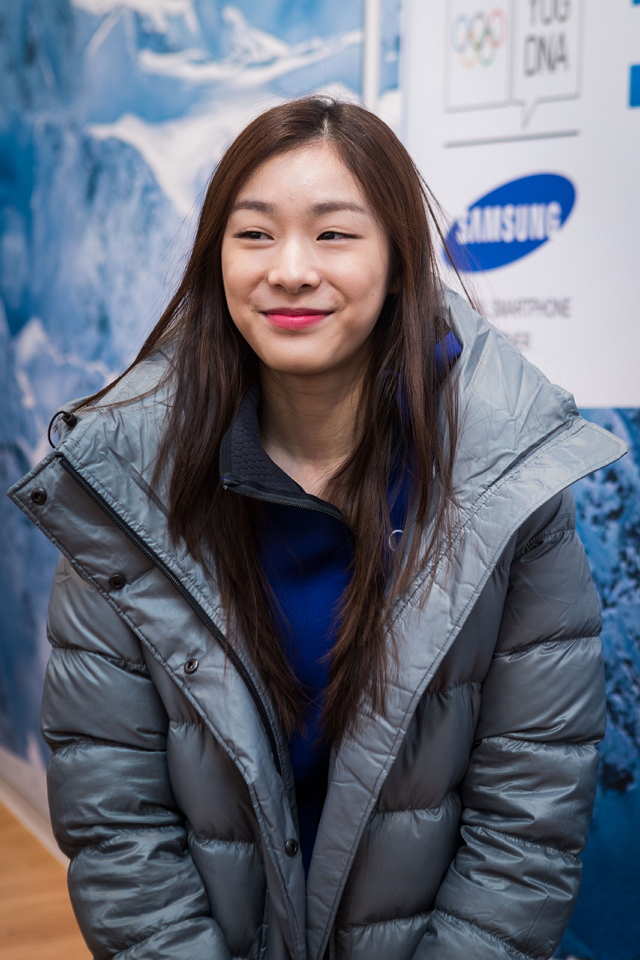 Yuna Kim visits the Samsung Galaxy Studio in Lillehammer