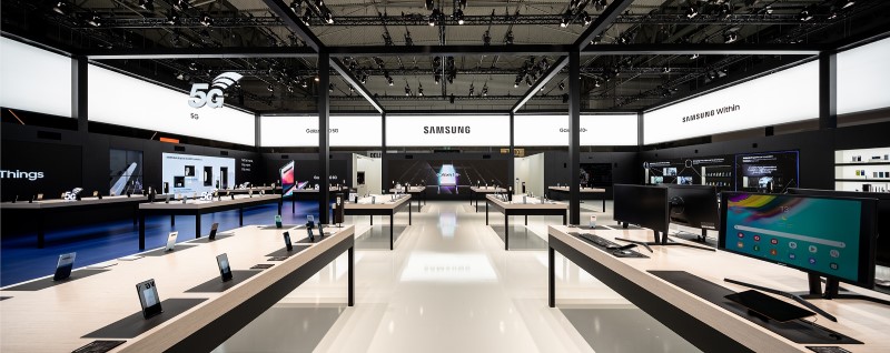 MWC 2019 Samsung booth