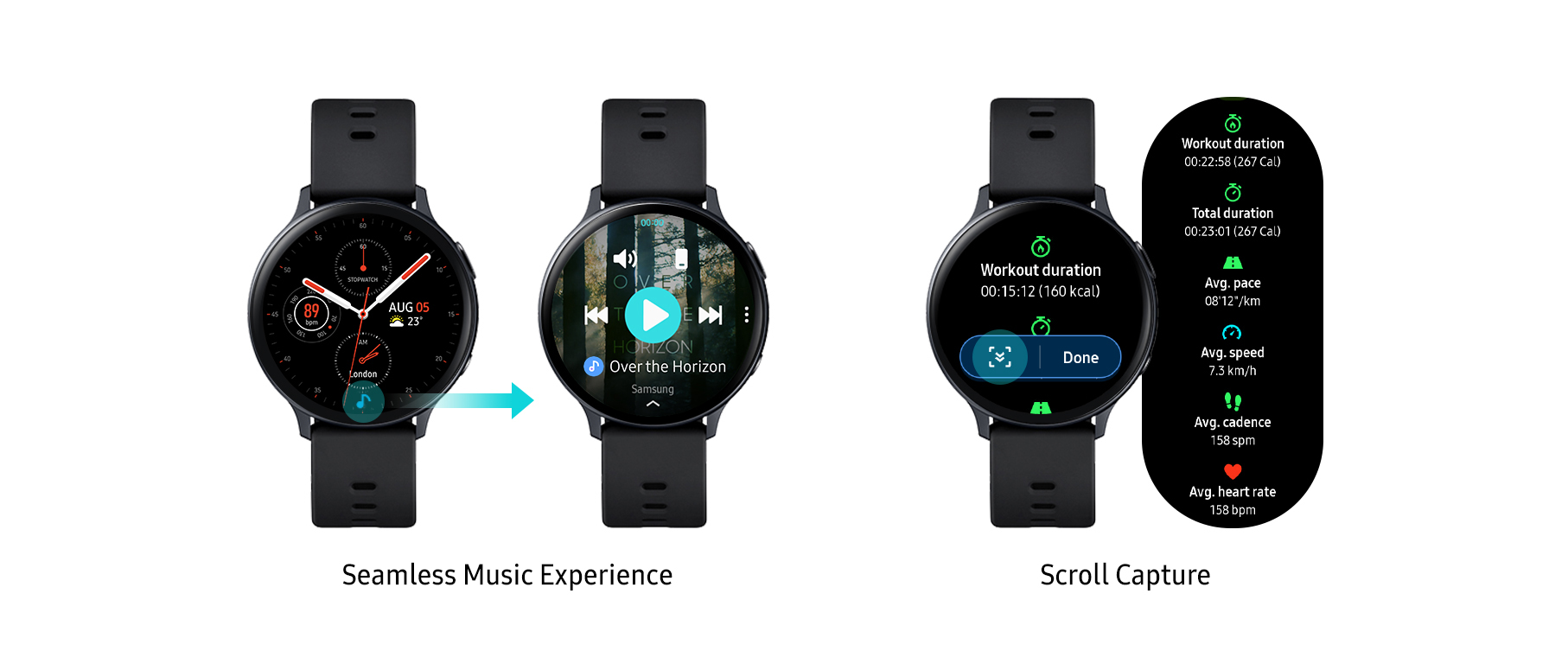 Galaxy watch active 2 music sale